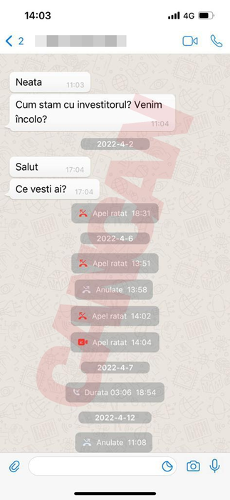 O parte a discuție dintre Iosif Nicoară și Cristian Birlic
