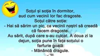 BANCUL ZILEI | Soțul și soția, în dormitor