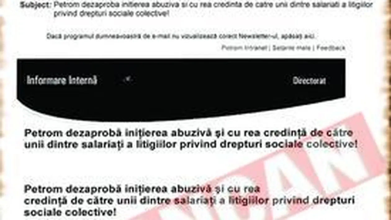 Petrom sta pe un butoi cu pulbere