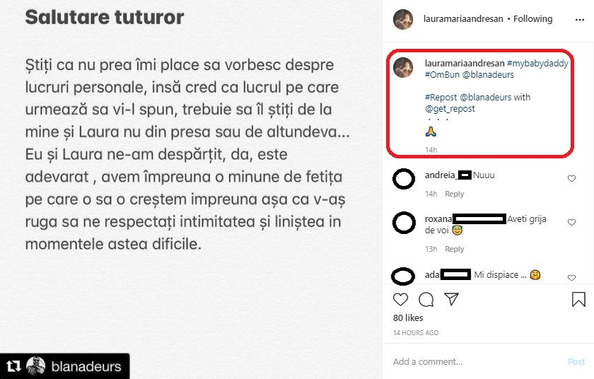 Laura Andreșan, mesaj emoționant după ce Grasu XXL a anunțat despărțirea lor: “Tăticul copilașului meu este un om bun” + gestul făcut de fosta actriță de filme pentru adulți