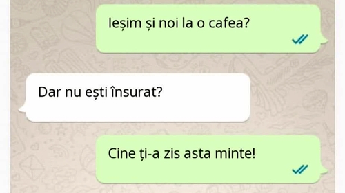 Bancul începutului de săptămână | "Ieșim și noi la o cafea?"