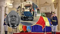 Cortegiul funerar al lui Ion Iliescu a pornit. Trupul fostului președinte al României a fost depus la Palatul Cotroceni