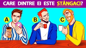 Test IQ exclusiv pentru genii | Unul dintre acești 3 bărbați este stângaci. Care?