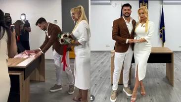 Simona Trașcă și Marian Buzilă s-au căsătorit! Primele imagini de la cununia civilă
