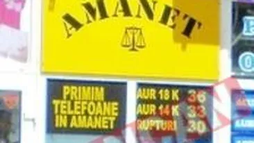 Bani de droguri de la casele de amanet