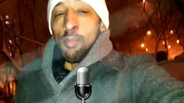 VIDEO Lui Kamara ii arde de glume in plin viscol! Buna dimineata, Romania! Direct din zapada va spun cateva bancuri
