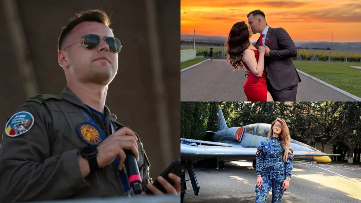 Povestea de dragoste dintre Octavian Palferenț și soția lui. Pilotul militar și Daniela s-au căsătorit în urmă cu aproape un an