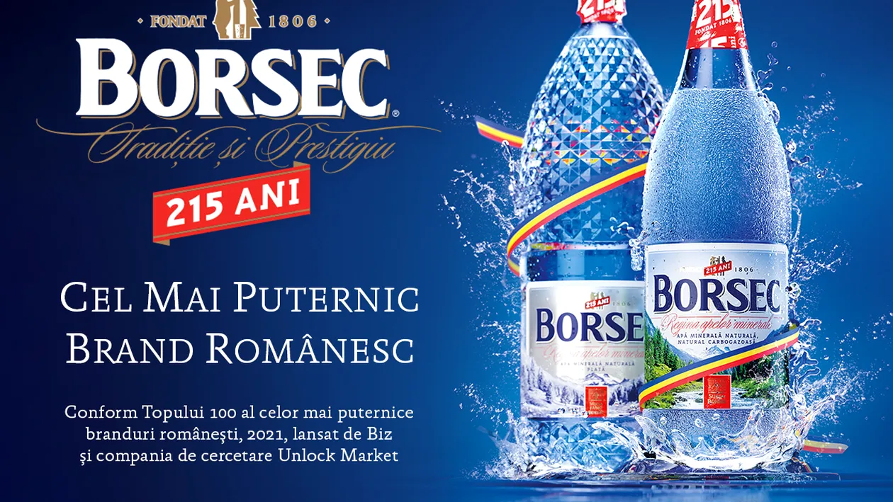 Borsec, cel mai puternic brand romanesc