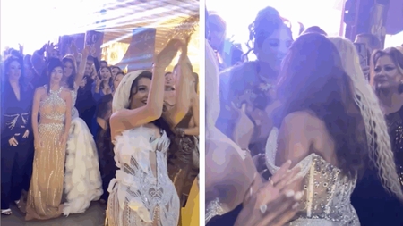 Surpriză totală la nunta fiului lui Costel Biju! Lambada a prins buchetul miresei