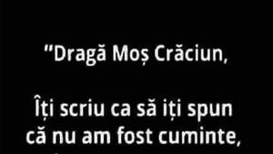 BANCUL ZILEI | "Dragă Moș Crăciun"