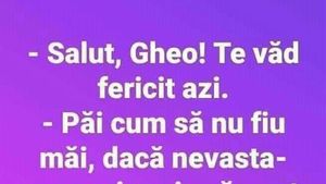 BANCUL ZILEI | De ce este Gheo fericit, de fapt