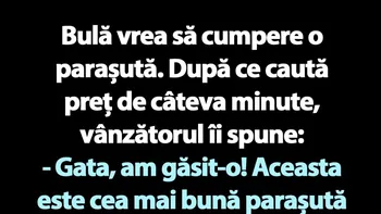 BANC | Parașuta lui Bulă