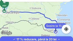 Un bucureștean a comandat o mașină Bolt până în Vama Veche. Cât a plătit pentru cursa de 3 ore
