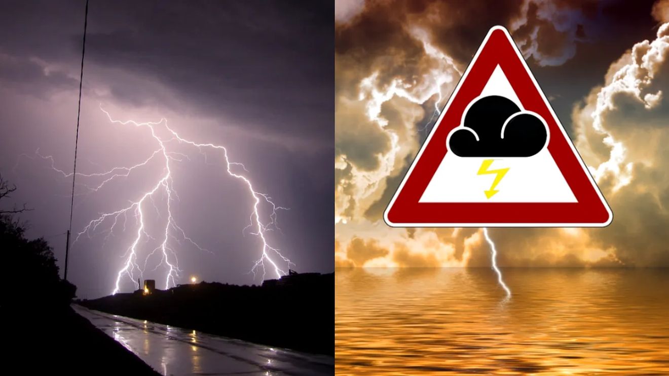 Schimbare radicală de vreme în următoarele ore! Meteorologii anunță cod portocaliu de vijelii și grindină în aproape toată țara