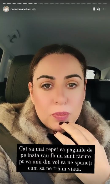 Oana Roman nu a mai răbdat și a cedat nervos: “Încetați cu obsesiile și ideile preconcepute”