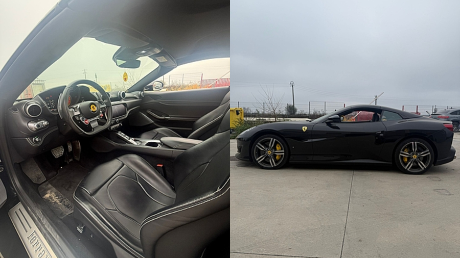 Mașină de lux scoasă la licitație de ANAF. Un Ferrari Portofino își caută proprietar