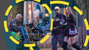 CRBL și-a scos la "afumat" iubita tinerică! Olguța a făcut ravagii în pantalonașii super scurți și...