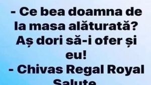 BANCUL ZILEI | "Ce bea doamna de la masa alăturată?"