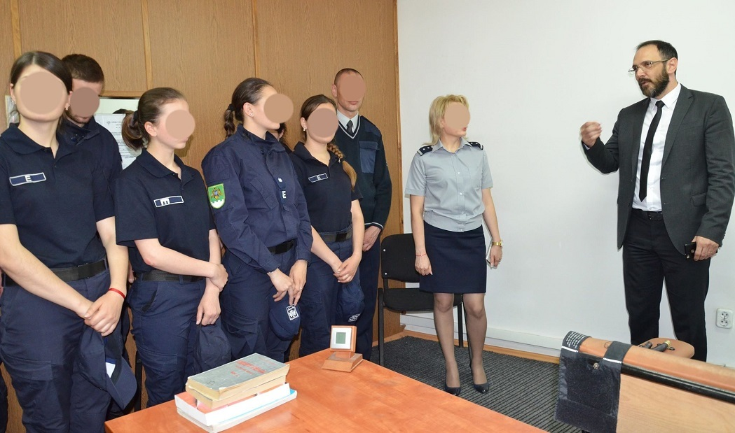 Criminalistul Lăzău, la unul dintre cursurile sale