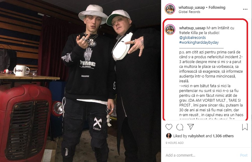 What’s Up, primele declarații după ce a fost încătușat și prins cu droguri în urma scandalului cu iubita lui! Cântărețul e foc și pară