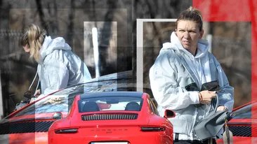 Simona Halep a ieșit la plimbare cu un super Porsche 911 Carrera de 200.000 €. Roșie ca focu’, să-i surâdă norocu’!