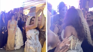 Surpriză totală la nunta fiului lui Costel Biju! Lambada a prins buchetul miresei