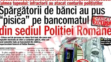 Au fost prinsi hotii care au pus pisica pe bancomatul IGPR