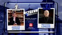 Părintele Ciprian Apetrei vorbește despre ritualul celor 9 marți și minunile de la Biserica Sfântul Antonie cel Mare, EXCLUSIV la Altceva cu Adrian Artene