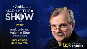 Marius Tucă Show începe luni, 22 iunie, de la ora 19.00, pe Gândul. Invitat: prof. univ. dr. Valentin Stan