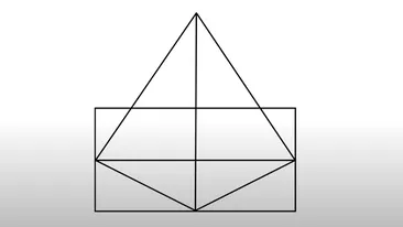 Test de inteligență | Câte triunghiuri sunt, în total, în această imagine: 11, 13, 15 sau 17?
