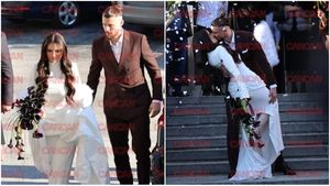 Tortul bizar pe care l-a avut Radu Drăgușin la nuntă. Imagini de la dansul mirilor