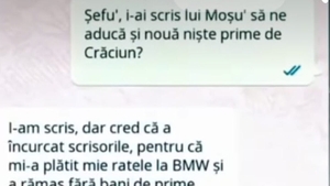 BANC | "Șefu', i-ai scris lui Moșu' să ne aducă și nouă niște prime de Crăciun?"