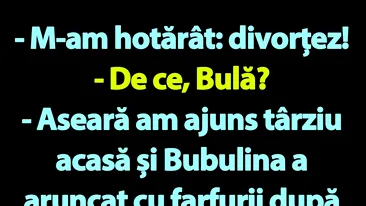 BANC | Bula a hotărât să divorțeze de Bubulina