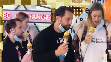 „Matinalul” și-a scos „manechina” la o înghețată pe scările rulante