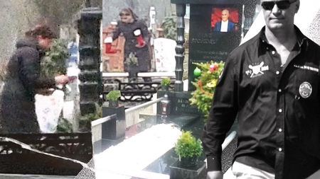 Văduva lui Fane Spoitoru i-a împodobit mormântul celui mai cunoscut interlop al României!