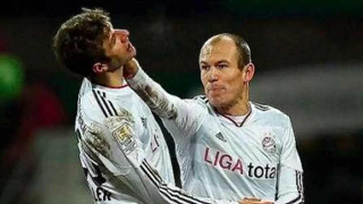 Robben i-a dat un pumn in fata coechipierului sau Muller, dupa meciul cu Werder!