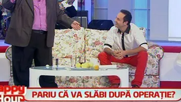 A pierdut pariul cu Maruta, asa ca isi va taia stomacul! Marius Gavrila nu vrea sa mai aiba 148 de kilograme, dar nu se abtine de la mancare!