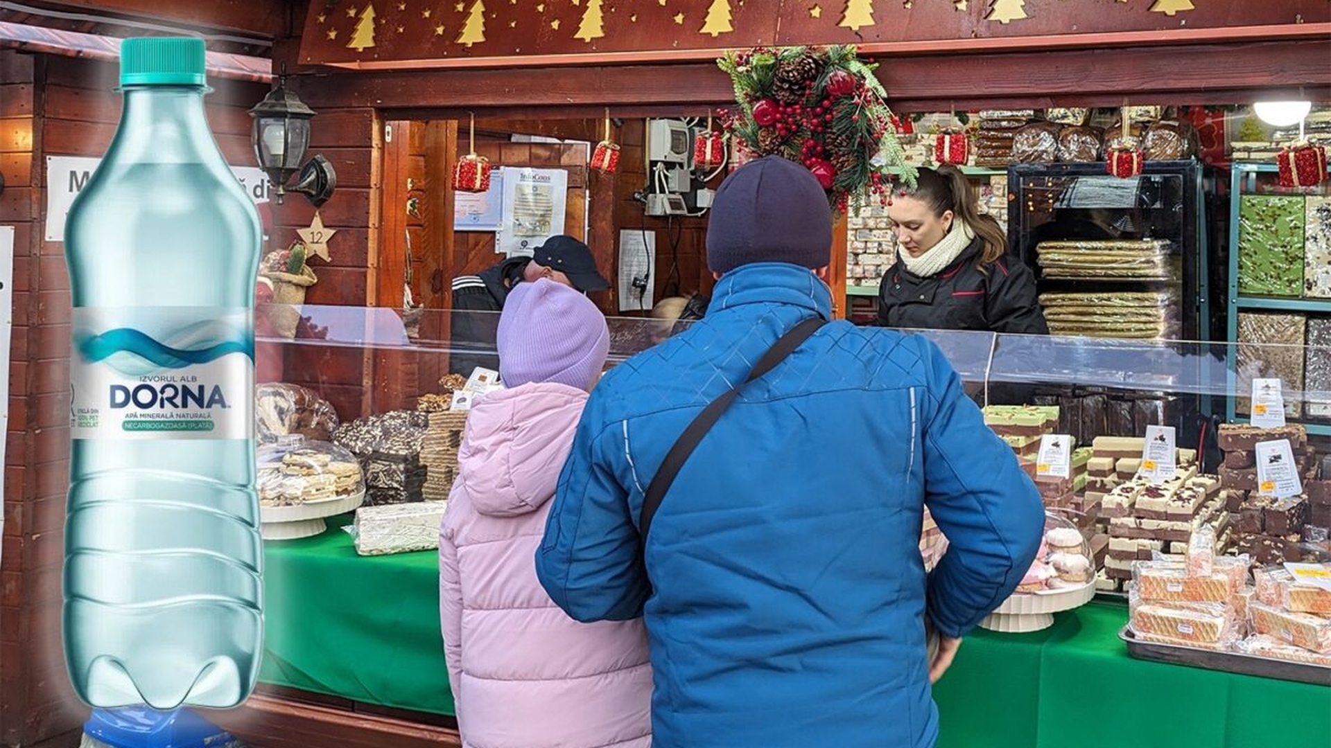 Câți lei a dat o bucureșteancă pentru o sticlă mică de apă plată, la Târgul de Crăciun din București