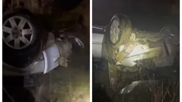 Accident grav în Dolj. Un tânăr de 26 de ani a murit, după ce mașina în care se afla, s-a răsturnat