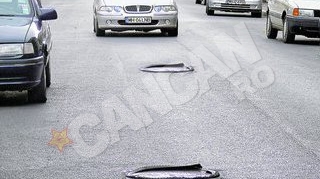 Canale garnisite cu cauciucuri de bicicleta