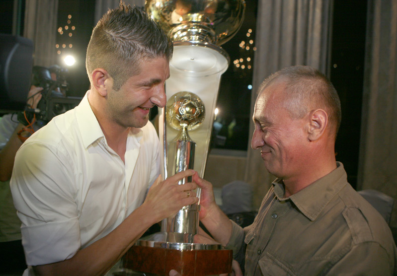 Dumitru Bucșaru, alături de George Galamaz