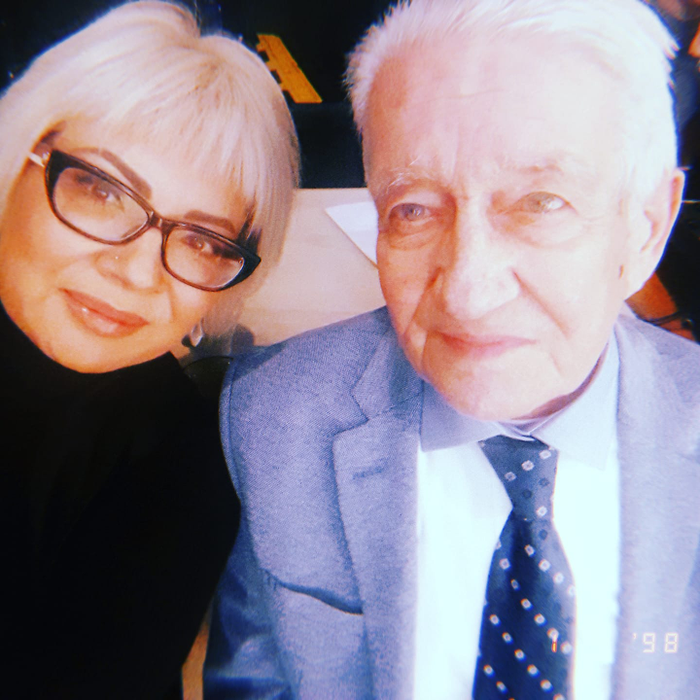 Catinca Roman și tatăl ei biologic, Iosif Zilahy