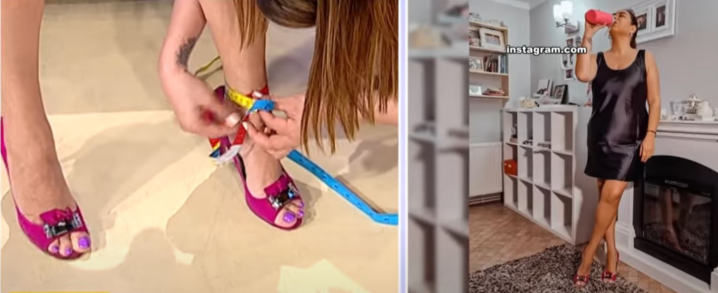 Îmbrăcată într-o rochie scurtă și sexy, Oana Roman a făcut proba centimetrului în direct, la TV: “Oamenii sunt foarte ușor de manipulat”