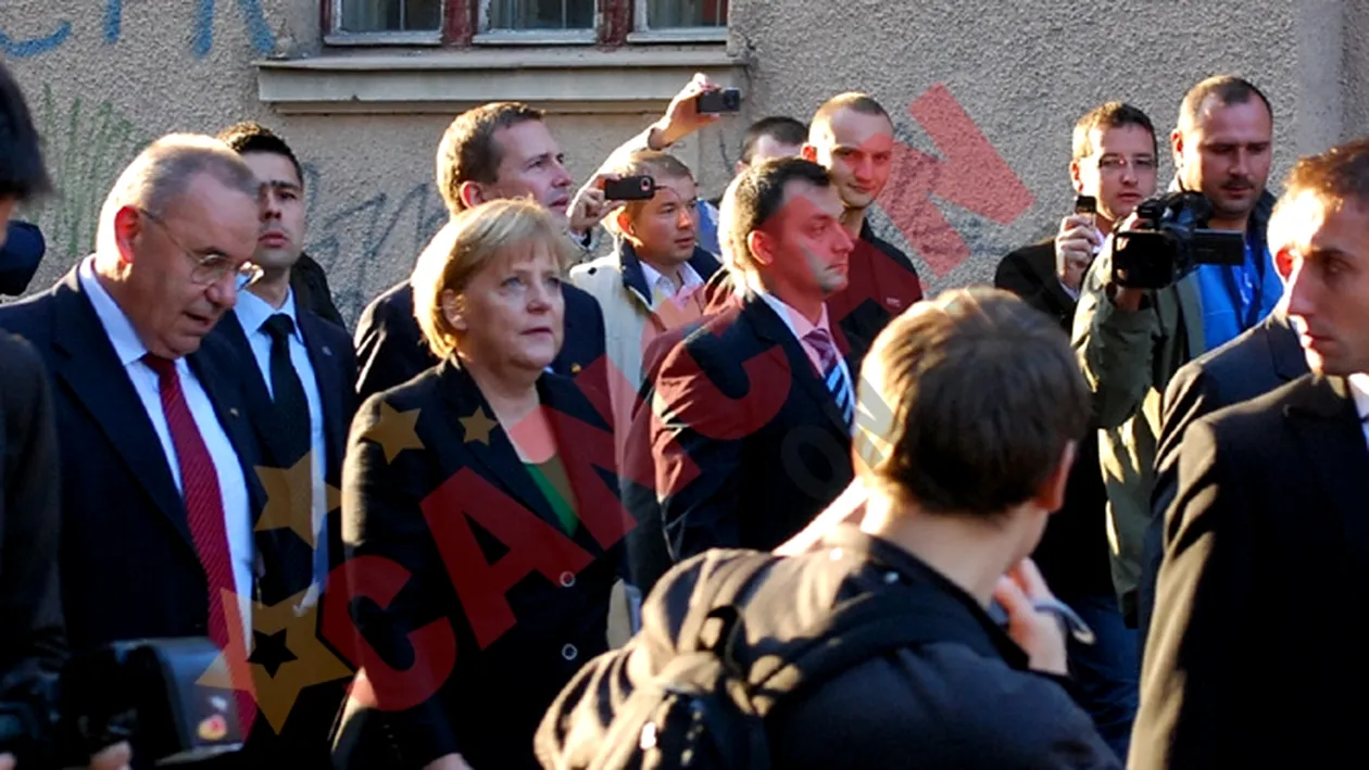 Angela Merkel, la primbare prin Cluj