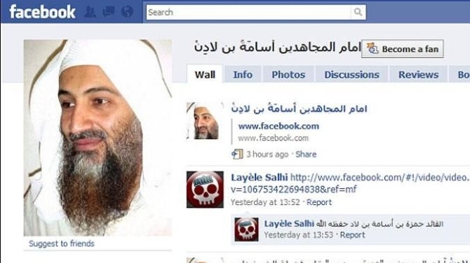 Osama bin Laden are cont pe Facebook!
