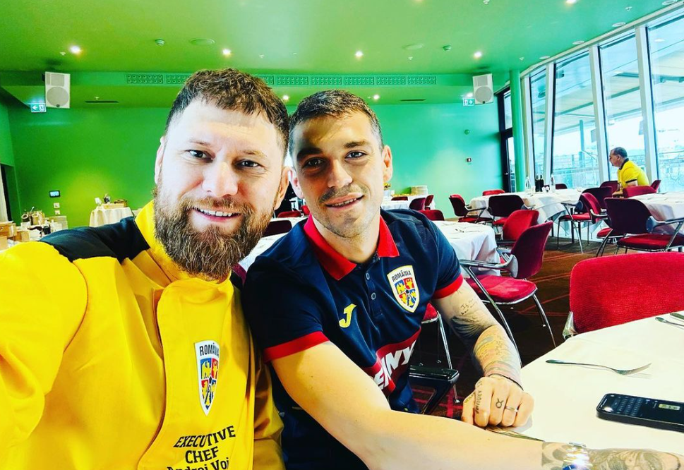 Andrei Voica este bucătarul echipei naționale a României/ Sursa foto: Instagram
