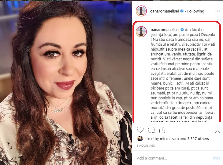 Oana Roman a cedat! Ce declarații acide a făcut după ce a fost criticată că a pozat sexy