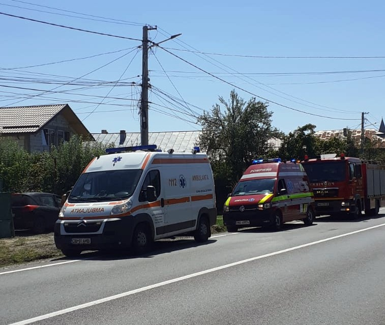 Echipajele de salvare au intervenit imediat