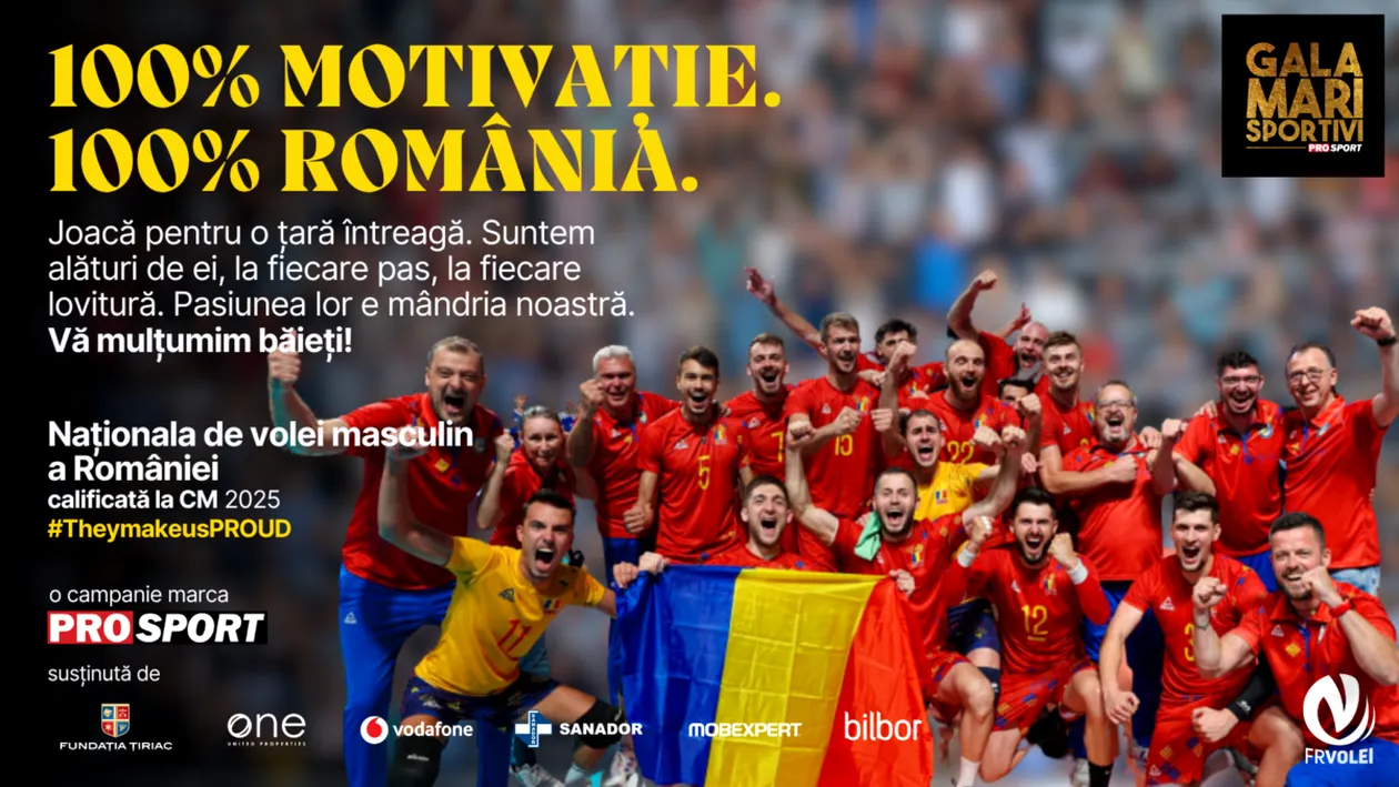 O nouă performanță pentru voleiul masculin! România s-a calificat la Campionatul Mondial. Ce premiu s-a acordat la Gala Mari Sportivi