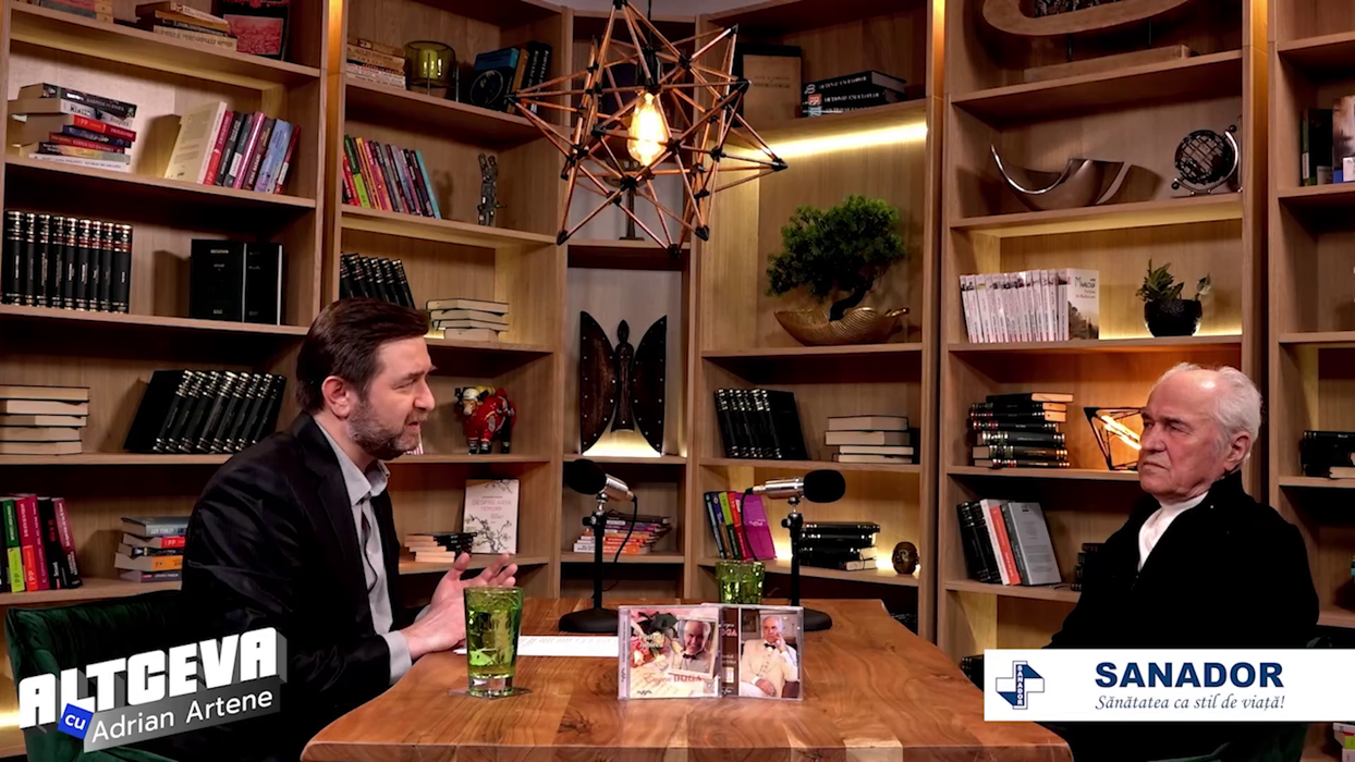 Maestrul Eugen Doga este invitatul săptămânii în podcastul "ALTCEVA cu Adrian Artene", disponibil pe canalul de YouTube cu același nume (Foto: captură video)